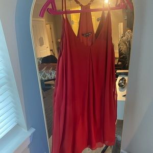 Racer back flowing dress. Fun for a night out